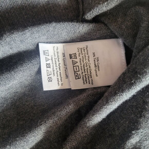 Eddie Bauer Womens 2XL Gray Button-Front Cardigan Sweater Cotton & Tencel Blend - Picture 8 of 8